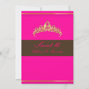 Invitation Doux 16/ tiara de chocolat rose