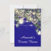 Invitation Doux 16e PONT Vert Rustique Or Royal Blue (Dos)