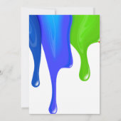 Invitation Doux beignets, couleurs arc-en-ciel, premier anniv (Dos)