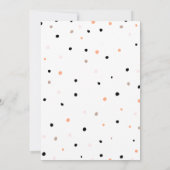 Invitation Doux beignets, couleurs arc-en-ciel, premier anniv (Dos)