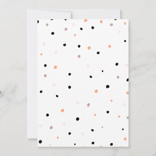 Invitation Doux beignets, couleurs arc-en-ciel, premier anniv (Dos)