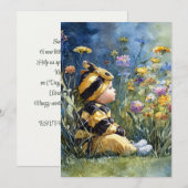 Invitation Doux comme Can Bee | Douceur d'abeille (Devant / Derrière)