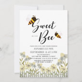 Invitation Doux comme peut Baby shower d'abeille (Devant)