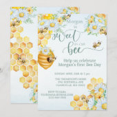 Invitation doux comme peut être abeille premier jour miel abe (Devant / Derrière)