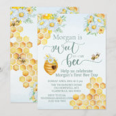 Invitation doux comme peut être abeille premier jour miel abe (Devant / Derrière)