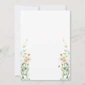 Invitation Doux comme peut être aquarelle Baby shower Floral  (Dos)