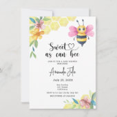 Invitation Doux comme peut être baby shower floral (Devant)