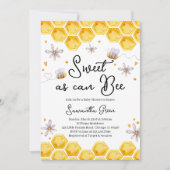 Invitation Doux comme peut être une abeille Baby Shower (Devant)