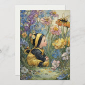 Invitation Doux comme peut l'être une abeille | Amour bourdon (Devant / Derrière)