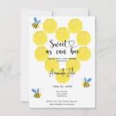Invitation Doux comme peut l'être une baby shower (Devant)