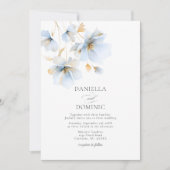 Invitation Doux Delicy Dusty Fleur sauvage or Mariage (Devant)