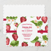 Invitation Doux Fraise (Devant / Derrière)