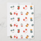 Invitation Doux moche fête d'anniversaire, Noël anniversaire (Dos)