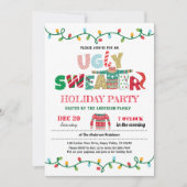 Invitation Doux moche fête de Noël (Devant)