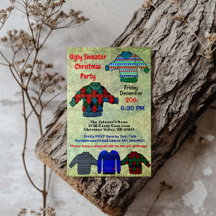 Invitation Doux moche Noël Recoleta couleurs, ZPR