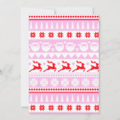 Invitation Doux moche Père Noël Costume Party Vert et Rouge (Dos)