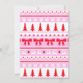 Invitation Doux moche Reindeer de Noël et Holly (Dos)