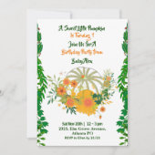 Invitation Doux Petite verdure Citrouille Automne Couleurs An (Devant)