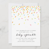 Invitation doux pour bébé saupoudré (Devant)