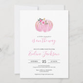 Invitation Doux rose un peu citrouille comme dans le chemin b (Devant)