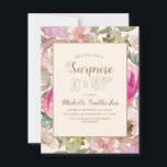 Invitation Doux rose violet Floral Surprise 30e anniversaire<br><div class="desc">Belle eau rose douce et violet aquarelle fleurie avec sauge vert feuille surprise botanique 30e anniversaire invitation à une arrière - plan couleur crème. Contactez-nous pour obtenir de l'aide sur la personnalisation ou pour demander des produits correspondants.</div>