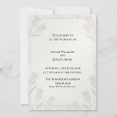 Invitation Doux Sage Gris Bordure de Chardon Botanique Écossa (Devant)