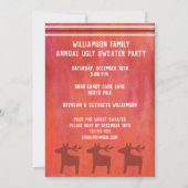 Invitation Doux temps moche pour faire la fête Famille Aquare (Dos)