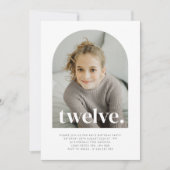 Invitation Douze Arches Photo Anniversaire (Devant)