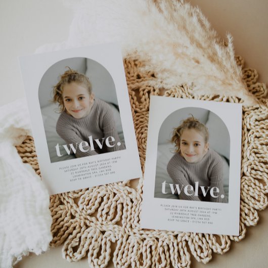 Invitation Douze Arches Photo Anniversaire