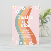 Invitation Douze est un Vibe super arc-en-ciel 12e anniversai (Debout devant)