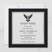 Invitation Dove avec clé (Dos)