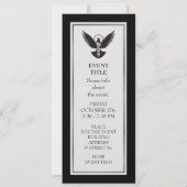 Invitation Dove avec clé (Dos)