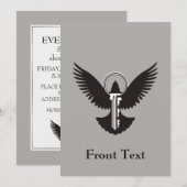 Invitation Dove avec clé (Devant / Derrière)