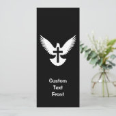 Invitation Dove avec croix (Debout devant)