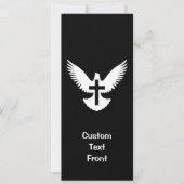 Invitation Dove avec croix (Devant)