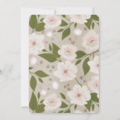 Invitation Dove Olive Turquoise Garçon Bundle de Joy Baby sho (Dos)