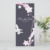 Invitation Doves & Fleurs (Debout devant)