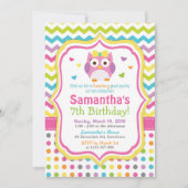 Invitation d'Owl / Invitation d'anniversaire d'Owl (Devant)