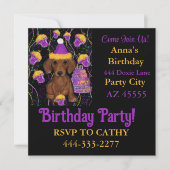Invitation Doxie Party  (Devant)