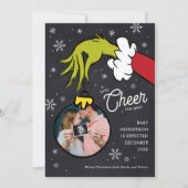 Invitation Dr. Seuss | Annonce de grossesse Grinch (Devant)