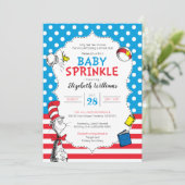 Invitation Dr. Seuss - Bébé Cat in the Hat Sprinkle (Debout devant)