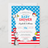 Invitation Dr. Seuss - Bébé Shower Chapeau Chaton (Devant)