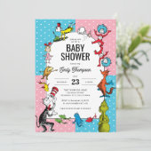 Invitation Dr. Seuss - Caractères de livres | Baby shower Pas (Debout devant)