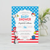 Invitation Dr. Seuss - Chat dans le Baby shower Casquette (Debout devant)
