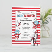 Invitation Dr. Seuss - Chat dans le Casquette | Baby shower (Debout devant)