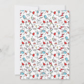 Invitation Dr. Seuss - Chat dans le Casquette | Baby shower (Dos)