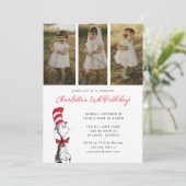 Invitation Dr. Seuss | Chat dans le Chapeau Anniversaire - Ph (Debout devant)