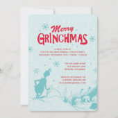 Invitation Dr. Seuss | Grinch - Fête de fin d'année (Devant)