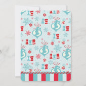 Invitation Dr Seuss | Grinch - Fête de Vacances (Dos)