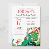 Invitation Dr Seuss | Joyeux anniversaire pour vous (Devant)